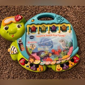 VTech Touch & Teach Sea Turtle Interactive Electronic Learning Toy for Kids ABCs